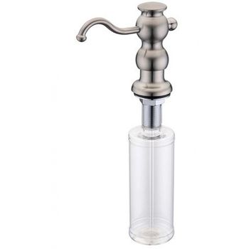 Дозатор для жидкого мыла ZorG ZR-25 STEEL Сталь — фото 1, Дозаторы для кухонных моек