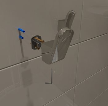 Крючок Altasan Лотос ЛТ10Х Хром — фото 4, Крючки для полотенец