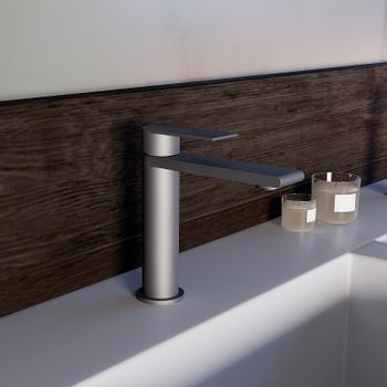 Смеситель для раковины Vincea Vogue (SS) VBF-2VS1GM Вороненая сталь — фото 2, Смесители для раковины