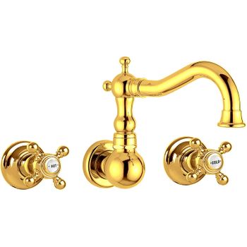 Смеситель для раковины Migliore Arcadia 18399 Золото — фото 1, Смесители для раковины