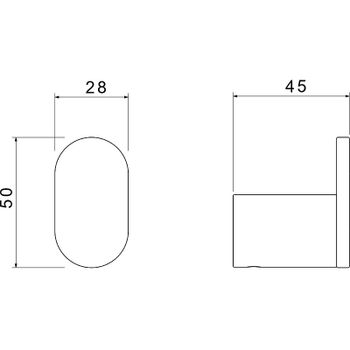 Крючок Aquatek Лира AQ4425MB Черный матовый — фото 2, Крючки для полотенец
