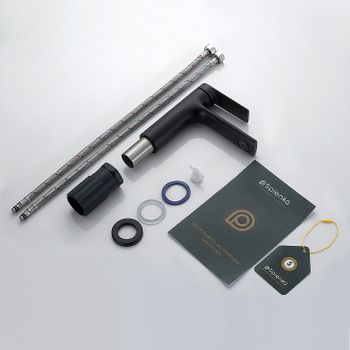 Смеситель для раковины Splenka S50.10.06 Черный матовый — фото 11, Смесители для раковины