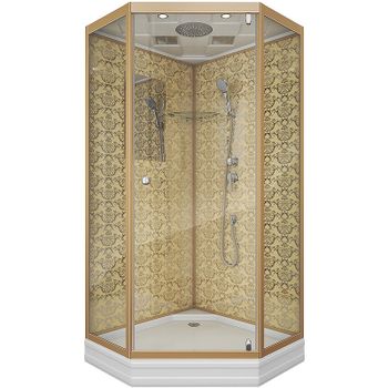 Душевая кабина Niagara Luxe 100x100 NG-7702DG без гидромассажа — фото 1, Душевые кабины