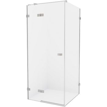 Душевой уголок New Trendy Avexa Chrome 110х80 L EXK-1493 профиль Хром стекло прозрачное — фото 1, Прямоугольные душевые уголки