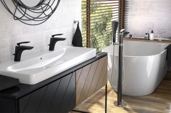 Смеситель для раковины Kludi Balance 520238775 Черный Хром — фото 5, Смесители для раковины