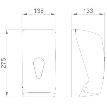 Диспенсер для бумажных полотенец Nofer 05118.W Белый — фото 3, Диспенсеры бумажных полотенец