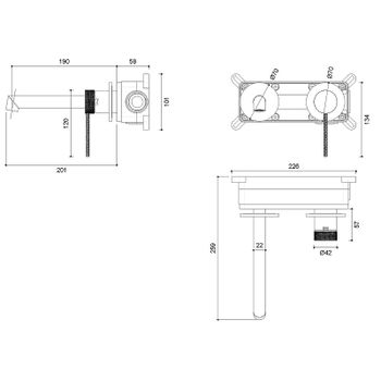 Смеситель для раковины Vincea Rim VBFW-2RM1CH Хром — фото 3, Смесители для раковины
