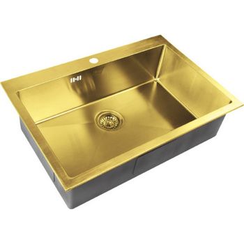 Кухонная мойка ZorG Bronze SZR-7551 BRONZE Бронза — фото 1, Кухонные мойки