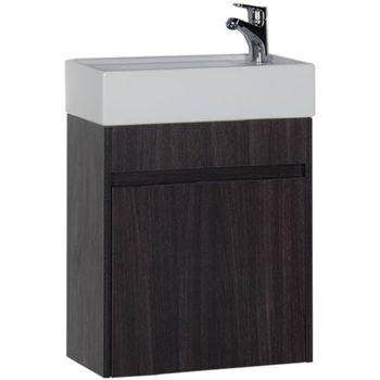 Тумба под раковину Aquanet Лидс 50 182744 подвесная Эвкалипт мистери — фото 1, Тумбы под раковину