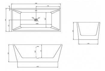 Акриловая ванна Abber AB9224-1.5 150х80 без гидромассажа — фото 5, Акриловые ванны