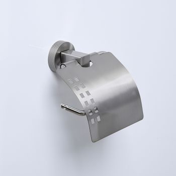 Держатель туалетной бумаги WasserKRAFT Tauber K-64425 с крышкой Никель — фото 2, Держатели туалетной бумаги