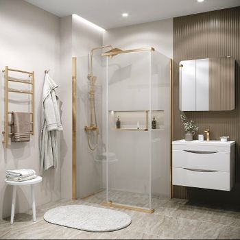 Товар: Душевой уголок Grossman Pragma 120х80 120.K33.03.1280.32.00 профиль Золото сатин стекло прозрачное - фото 1 Душевой уголок Grossman Pragma 120х80 120.K33.03.1280.32.00 профиль Золото сатин стекло прозрачное — фото 1, Прямоугольные душевые уголки