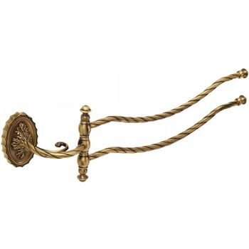 Полотенцедержатель Migliore Edera 16901 двойной поворотный Бронза — фото 1, Полотенцедержатели