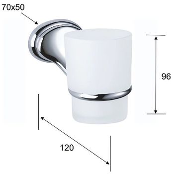 Держатель для зубных щеток Remer 900 NV15CR Хром — фото 2, Стаканы для зубных щеток