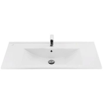 Тумба с раковиной Creavit Verti 100 VE0100.00.VV подвесная Орех — фото 4, Тумбы с раковиной