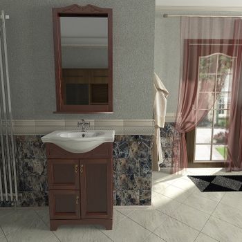 Зеркало Orange Classic 60 Орех — фото 3, Зеркала в ванную комнату