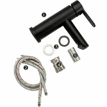 Смеситель для раковины Frap F10801-6 Черный матовый — фото 8, Смесители для раковины