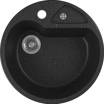 Кухонная мойка Domaci Бьелла DMC-08K GWS-08K-308 Черная — фото 1, Кухонные мойки