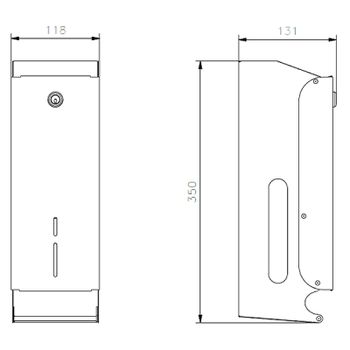 Диспенсер туалетной бумаги Nofer 05102.W Белый — фото 2, Диспенсеры туалетной бумаги