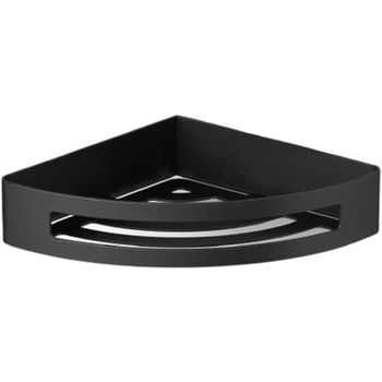 Полка корзина Langberger Black Edition 75260-BPC угловая Черная матовая — фото 1, Полки для ванной и душа