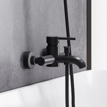 Смеситель для ванны Damixa Scandinavian Pure 361000300 Черный матовый — фото 2, Смеситель для ванны