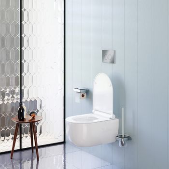 Унитаз Damixa Scandinavian Pure DX36C1701SC подвесной с сиденьем Микролифт — фото 3, Подвесные унитазы