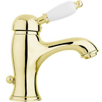 Смеситель для раковины Cezares Elite ELITE-LSM1-03/24-Bi Золото 24 карат — фото 1, Смесители для раковины