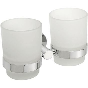 Стакан для зубных щеток Sapho X-round XR902 двойной Хром — фото 1, Стаканы для зубных щеток