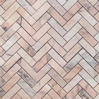 Мозаика Caramelle mosaic Pietrine 7 мм Rosa Salmone POL fish 28,2x31,7 см — фото 1, Мозаика