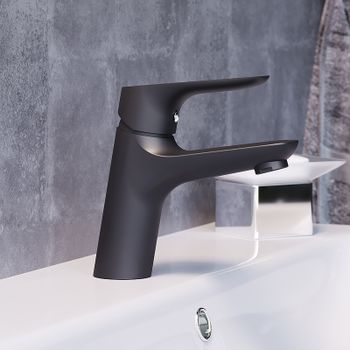 Смеситель для раковины Damixa Jupiter 770210301 Черный матовый — фото 7, Смесители для раковины