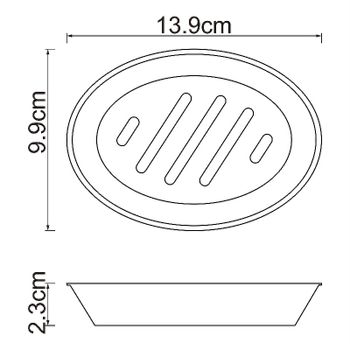 Мыльница WasserKRAFT Ruwer K-6729 Нержавеющая сталь — фото 4, Мыльницы