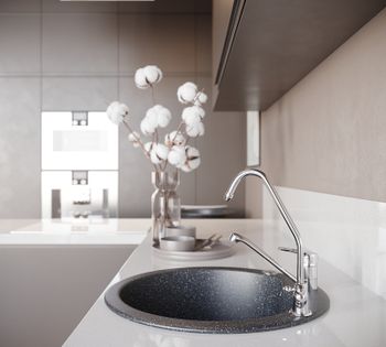 Кухонная мойка Domaci Бьелла DMC-08S GWS-08S-308 Черная — фото 5, Кухонные мойки