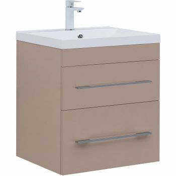 Тумба под раковину Aquanet Верона 60 304536 подвесная Капучино — фото 1, Тумбы под раковину