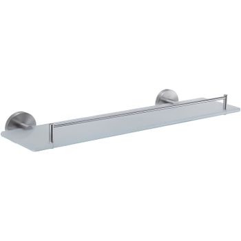 Стеклянная полка Haiba HB8307 Нержавеющая сталь — фото 1, Полки для ванной и душа