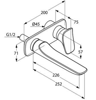 Смеситель для раковины Kludi Ambienta 532450575 Хром — фото 6, Смесители для раковины