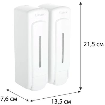 Диспенсер для жидкого мыла Fixsen Hotel FX-31012H-2 Белый — фото 2, Диспенсеры для жидкого мыла