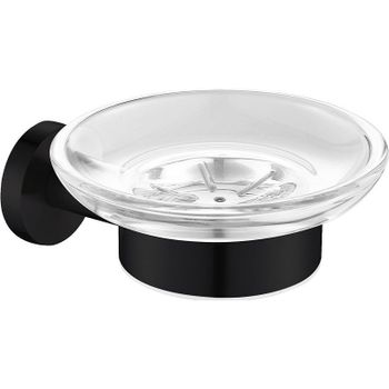 Мыльница Aquanet 4585MB 241913 Черная матовая — фото 1, Мыльницы