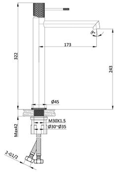 Товар: Смеситель для раковины Vincea Desire VBF-1D2MB Черный матовый - фото 11 Смеситель для раковины Vincea Desire VBF-1D2MB Черный матовый — фото 11, Смесители для раковины