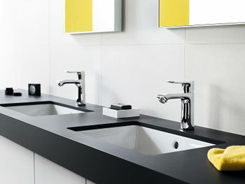 Смеситель для раковины Hansgrohe Metris 31080000 Хром — фото 12, Смесители для раковины