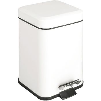 Ведро для мусора Colombo Design Black&White B9210.BM Белый матовый — фото 1, Мусорные ведра