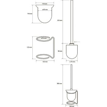 Ершик для унитаза Bemeta Neo 104113105 Нержавеющая сталь — фото 3, Ершики для унитаза