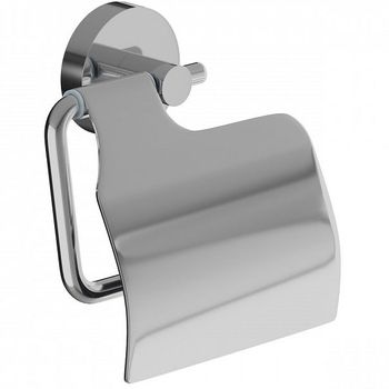 Держатель туалетной бумаги Iddis Sena SENSSC0i43 с крышкой Хром — фото 1, Держатели туалетной бумаги