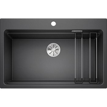Кухонная мойка Blanco Etagon 8 Silgranit 525187 Антрацит — фото 1, Кухонные мойки