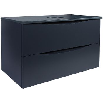 Тумба под раковину Bond Cube 80 T07807 подвесная Серая матовая — фото 1, Тумбы под раковину