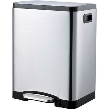 Ведро для мусора Nofer 09112.S Сатин — фото 1, Мусорные ведра