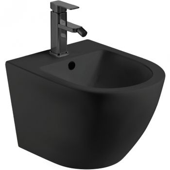 Биде WeltWasser Merzbach 005 MT-BL 10000003715 подвесное Черное матовое — фото 1, Биде подвесные