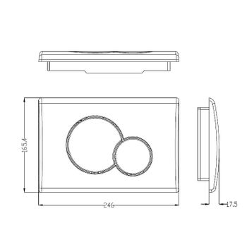 Комплект унитаза Damixa Jupiter  DX77C1738SC с сиденьем Микролифт и инсталляцией WeltWasser WW Marberg 507 10000005949+10000005952 с клавишей смыва Хром глянцевый — фото 11, Комплекты унитаз + инсталляция