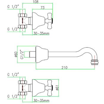 Смеситель для раковины Webert Armony AM750404015 Хром — фото 2, Смесители для раковины