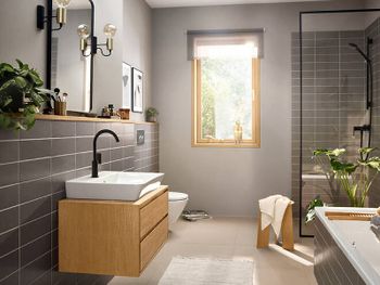 Смеситель для раковины Hansgrohe Rebris E 72576670 Черный матовый — фото 2, Смесители для раковины