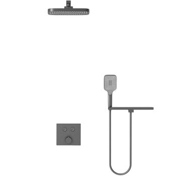 Душевая система Vincea VSFW-4211RGM Вороненая сталь — фото 2, Встраиваемые душевые комплекты